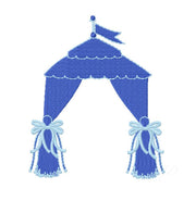 Tent with Bow Tailgate Embroidery Design