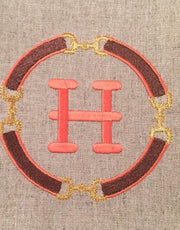 Horsebit Buckle Equestrian Embroidery Design