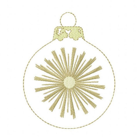 Starburst Ornament Embroidery Design
