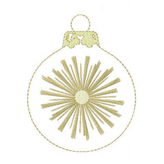 Starburst Ornament Embroidery Design