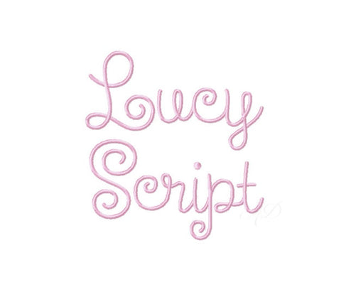 Lucy Curl Script Embroidery Font Package – HERRINGTON DESIGN