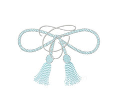 Tassel Rope Bow Embroidery Design
