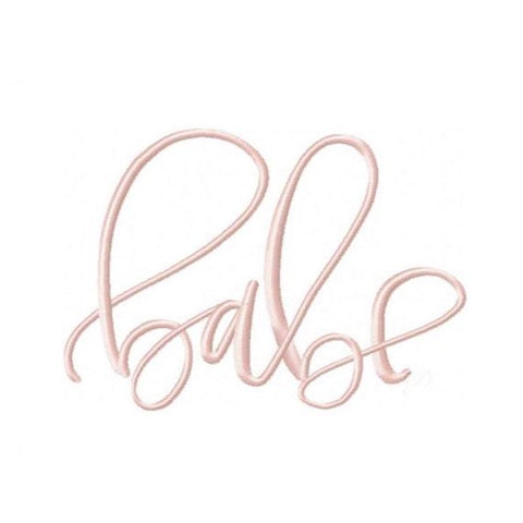 Babe Embroidery Design