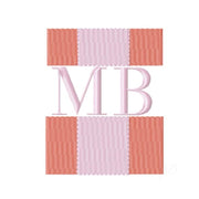 Web Stripe Designer Tote Bag Embroidery Design
