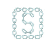 Chain Link Equestrian Embroidery Design