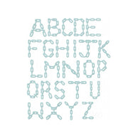 Small Chain Satin Embroidery Font