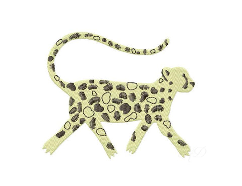 Chinoiserie Chic Cheetah Embroidery Design