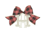 Gingham Bow Madras Embroidery Design