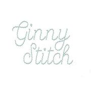 Ginny Script Satin Hand Stitch Large