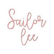 Sailor Lee Embroidery Font Package 4x4 Hoop