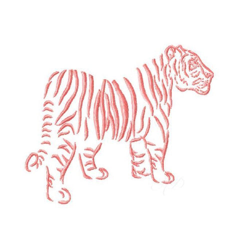 Chinoiserie Chic Full Tiger Embroidery Design