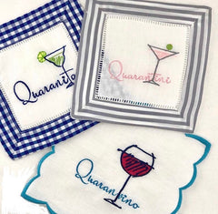 Quaranvino Wine Quarantine Embroidery Design