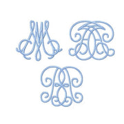 3" Oopsie Daisy Monogram Stitch Embroidery Font