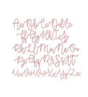 1/2" Sailor Lee Embroidery Font