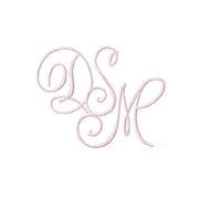 4 sizes Sweet and Simple Monogram Satin Stitch 4x4 Hoop Embroidery Font