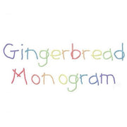 2" Gingerbread Embroidery Font