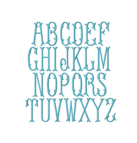 Emmaline Bold Satin Stitch Font Small – HERRINGTON DESIGN