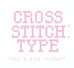 Cross Stitch Type PDF PNG SVG & EPS Format