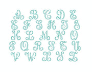 4" and 5" inch Patisserie Satin Embroidery Machine Font