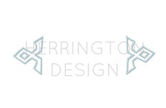 Diamond Frame Applique Embroidery Design