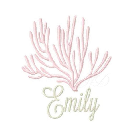 Coral Wholesale Satin Embroidery Design