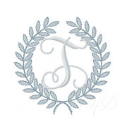 Traditional Laurel Wreath Embroidery Design
