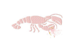 Crawfish Fill Embroidery Design Small 4x4 Hoop