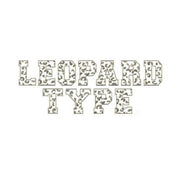 Leopard Embroidery Font Package