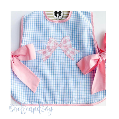 Gingham Bow Madras Embroidery Design