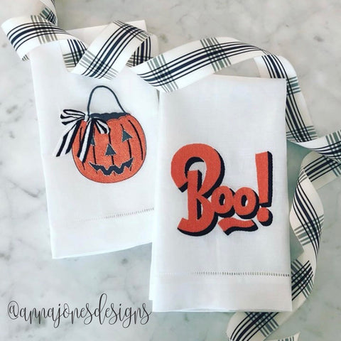 Boo! Embroidery Design