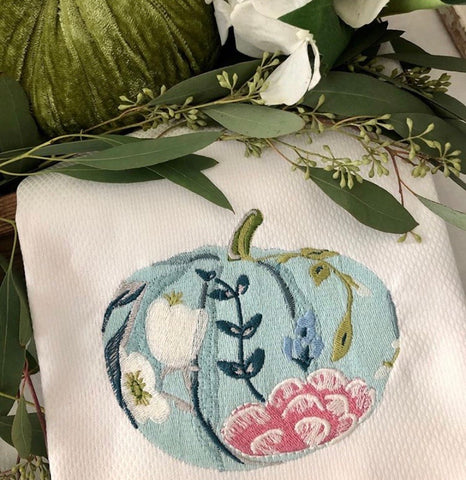 Painted Pumpkin Embroidery Design