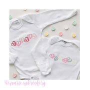 2" Candy Heart Embroidery Font