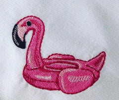 Flamingo Float Embroidery Design