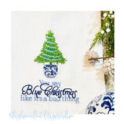 Chinoiserie Christmas Tree Embroidery Design