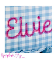 Bailey Chain Multi Fill Embroidery Font Package 4x4