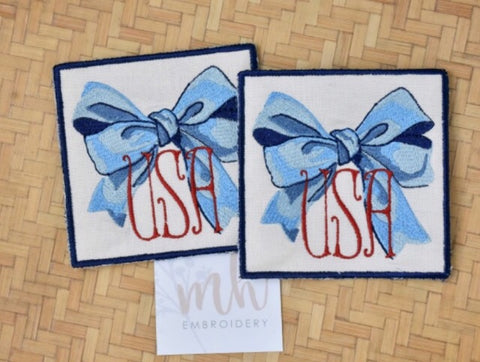 Southern Big Bow Embroidery Design