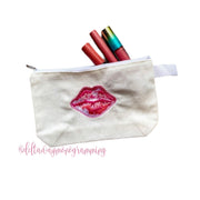 Kiss Lips  Mylar Balloon Embroidery Design