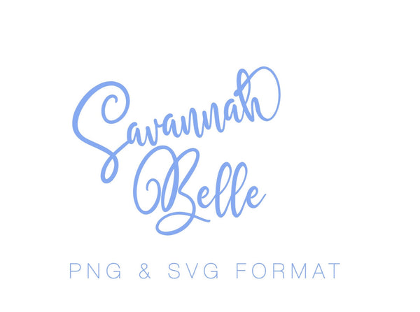 Savannah Belle Monogram PNG SVG Monogram Font