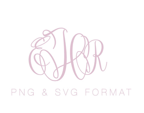 Eliza Gentry Monogram PDF PNG SVG & EPS Monogram Font