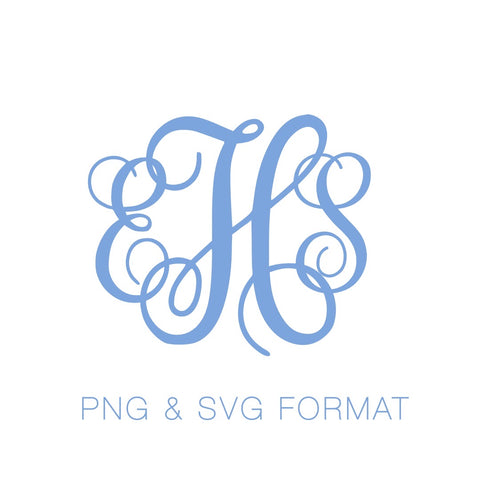 Libby SVG PNG Cricut Monogram Font