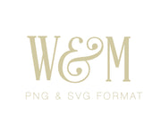 Reynolds Monogram PNG & SVG Monogram Font