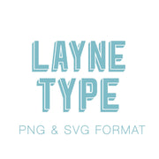 Layne Monogram Printable Font