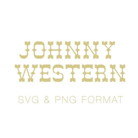 Western Johnny Font PNG SVG