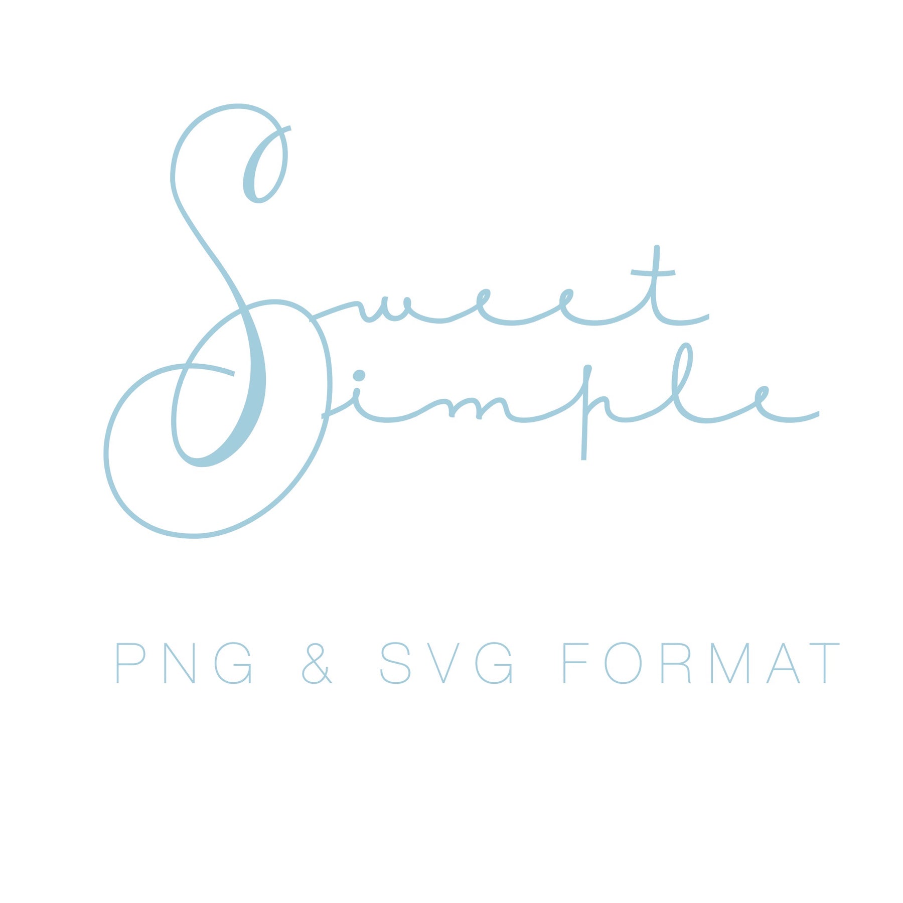 Sweet and Simple Monogram PNG SVG Monogram Font – HERRINGTON DESIGN
