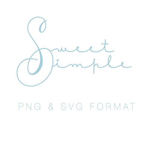 Sweet and Simple Monogram PNG SVG Monogram Font