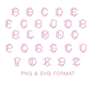 Two Type C Outline PNG SVG  Font