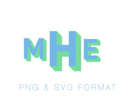 Block Shadow Monogram PDF PNG SVG & EPS Desktop Monogram Font