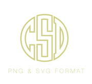 Open Circle  PNG SVG Monogram Font