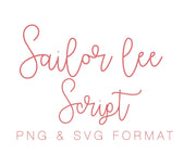 Sailor Lee Monogram PNG PDF SVG Monogram Font