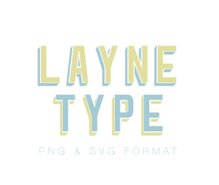 Layne Monogram Printable Font